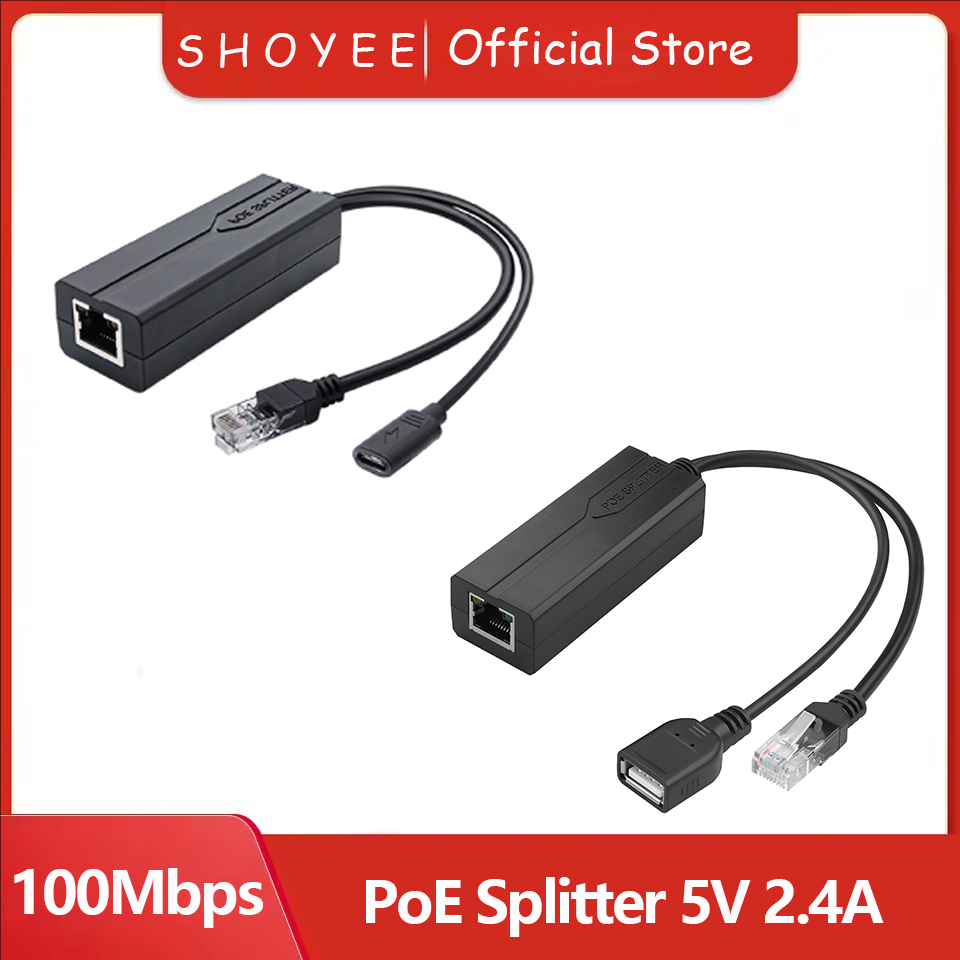 Power Over Ethernet - PoE-сплиттер 5В 2.4А USB Type-C (гнездо)