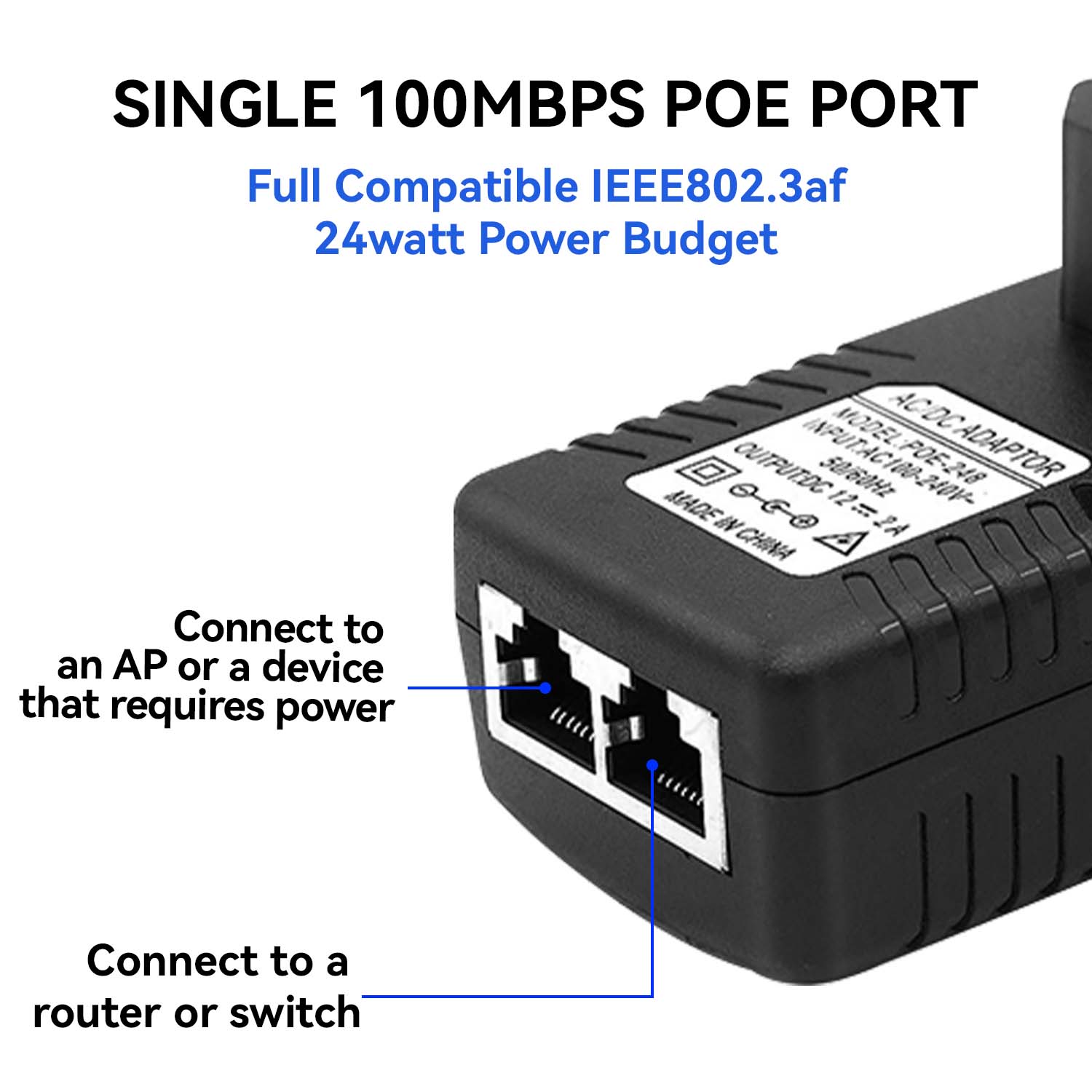 48В/12В POE-инжектор Ethernet, – обзор и цена Power Over Ethernet
